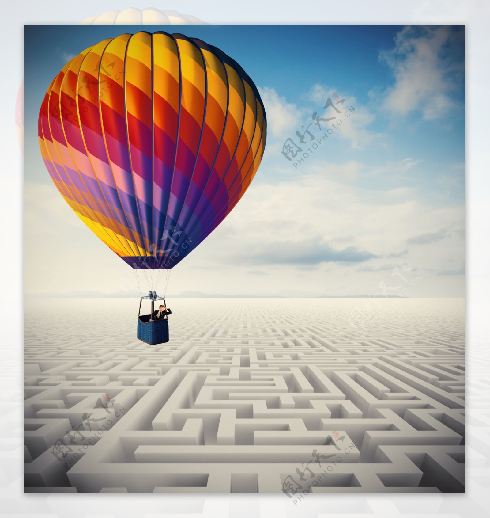 热气球迷宫图片
