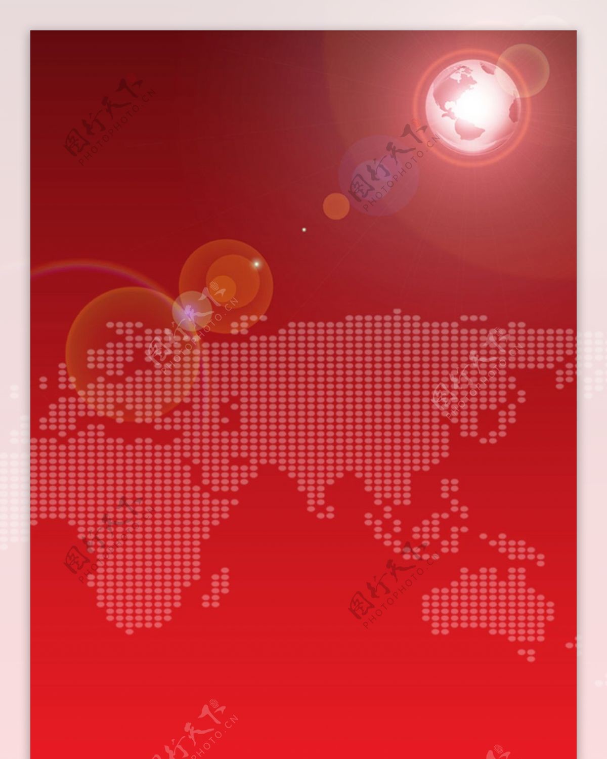 精美红色背景展架设计模板海报