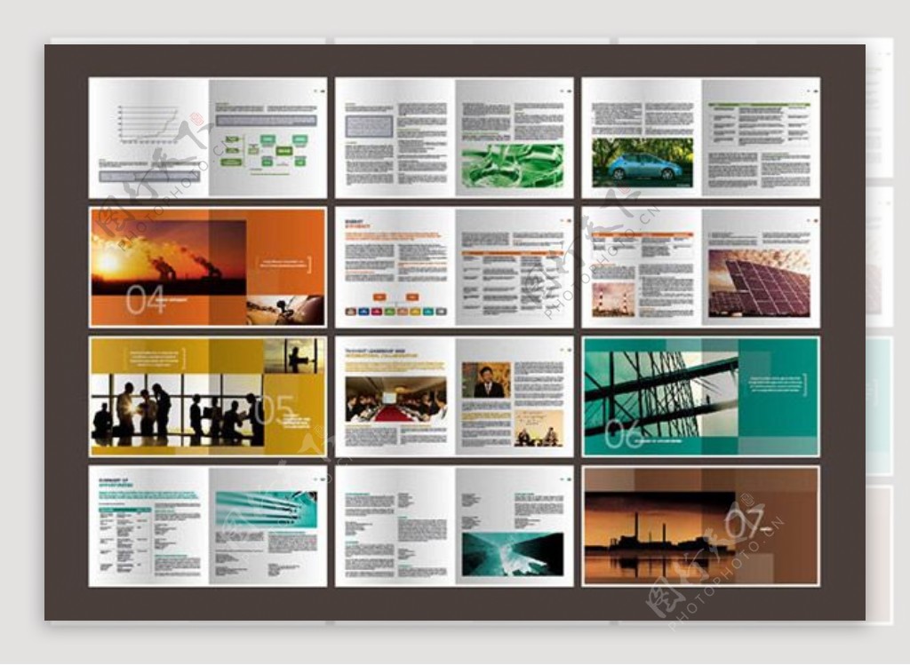大气企业宣传画册设计模板eps素材