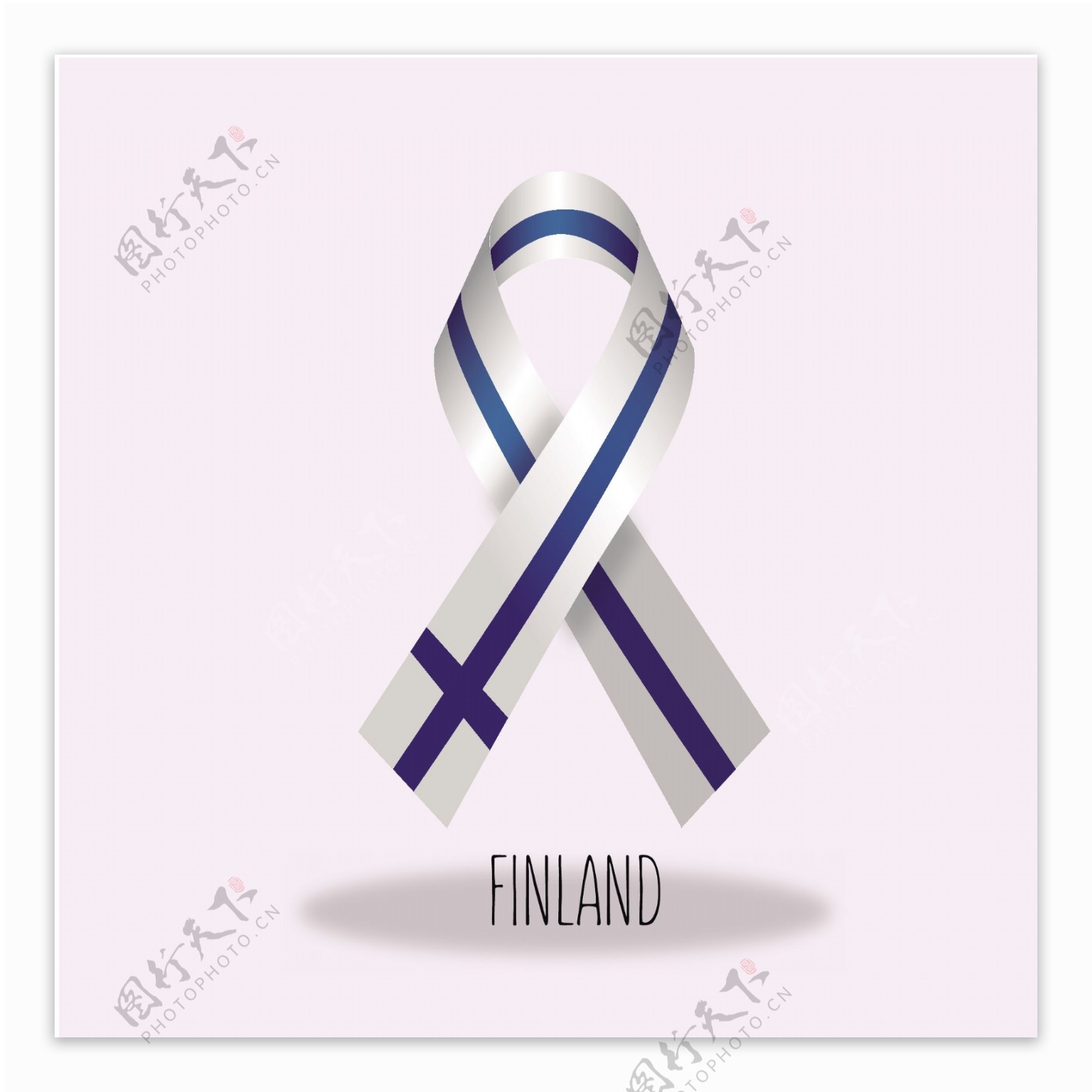 芬兰国旗丝带设计