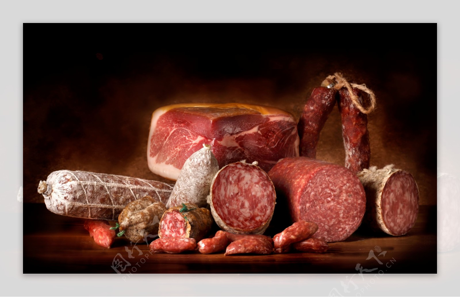 腊肉背景素材图片