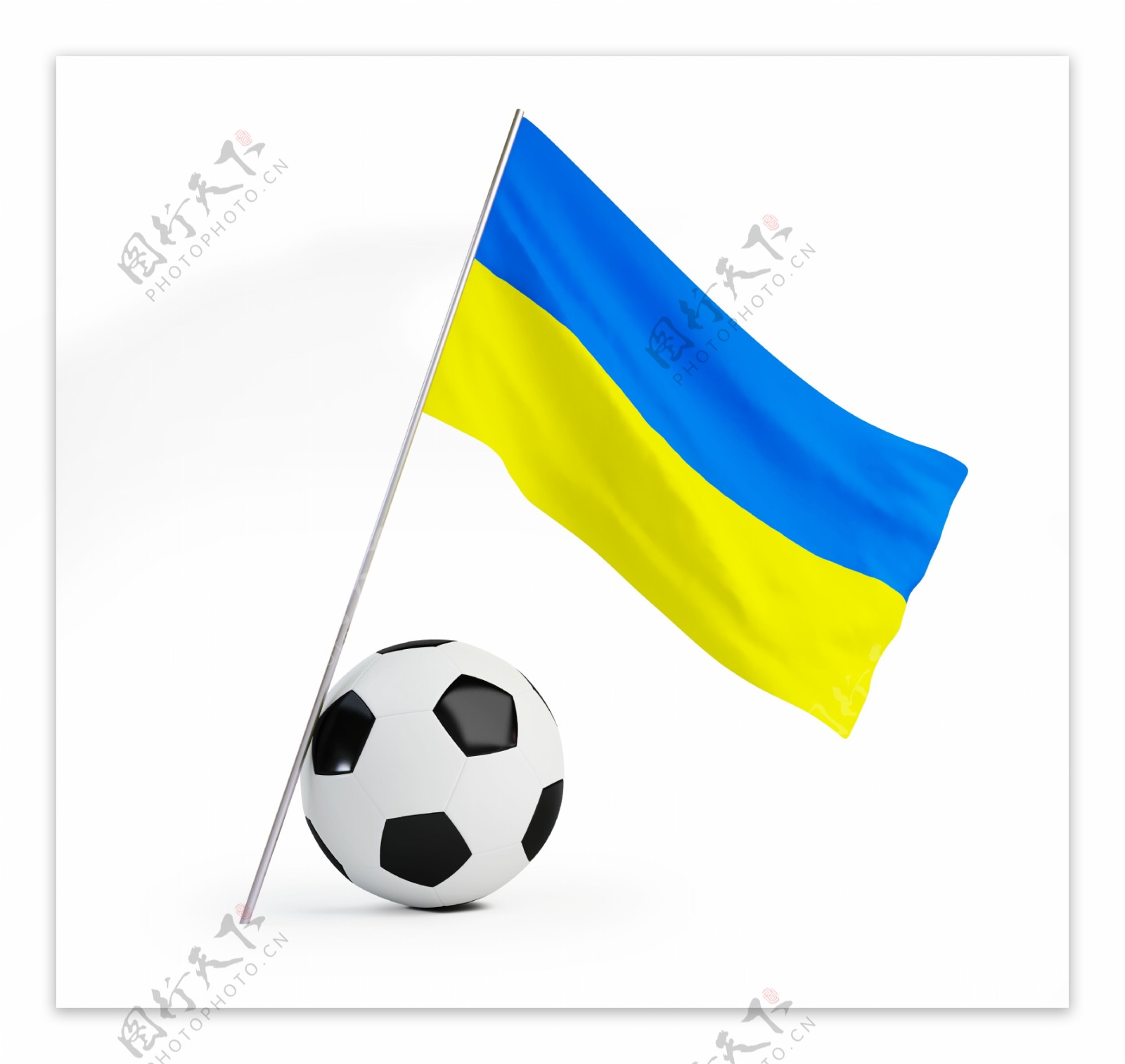 足球与国旗背景图片