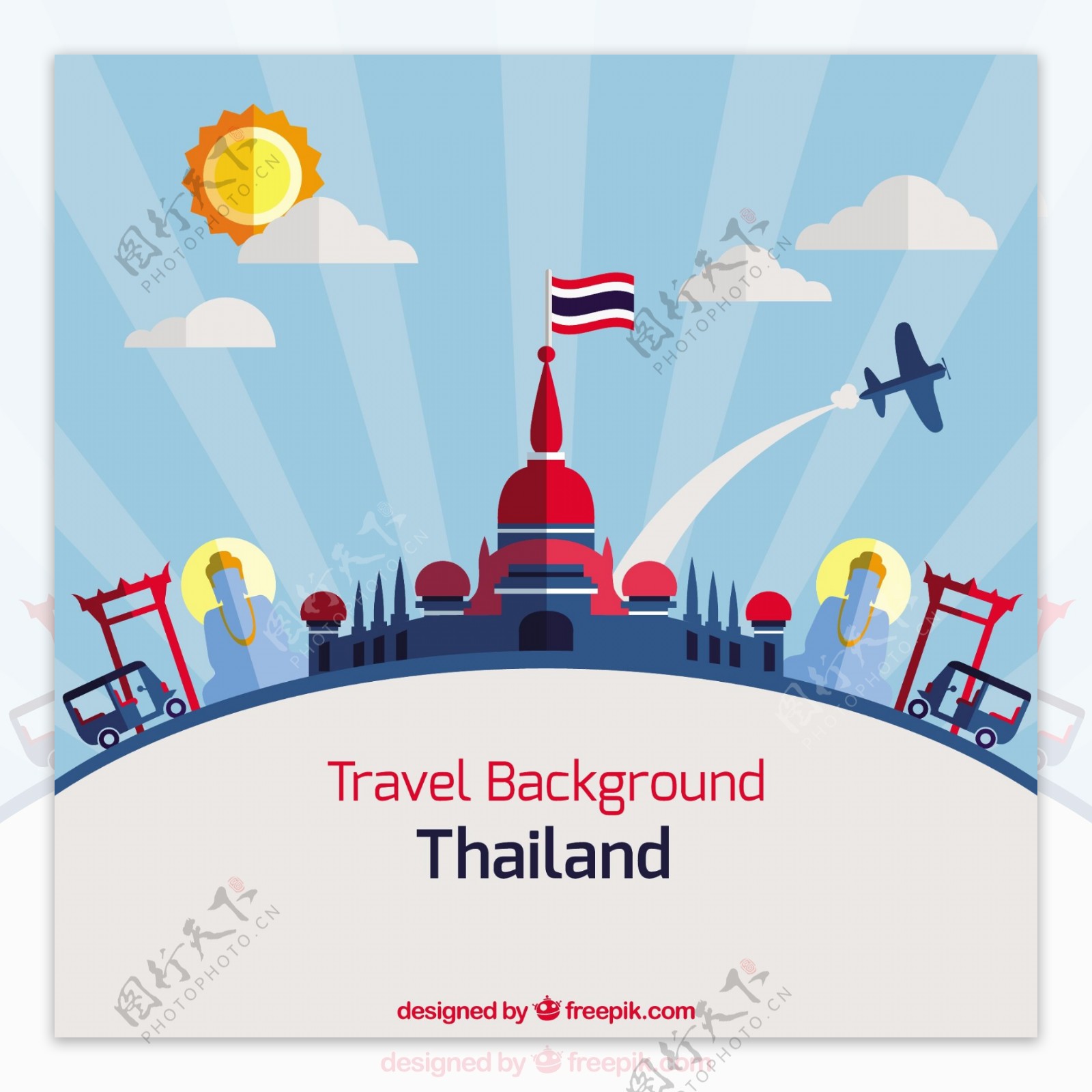 泰国平面设计背景