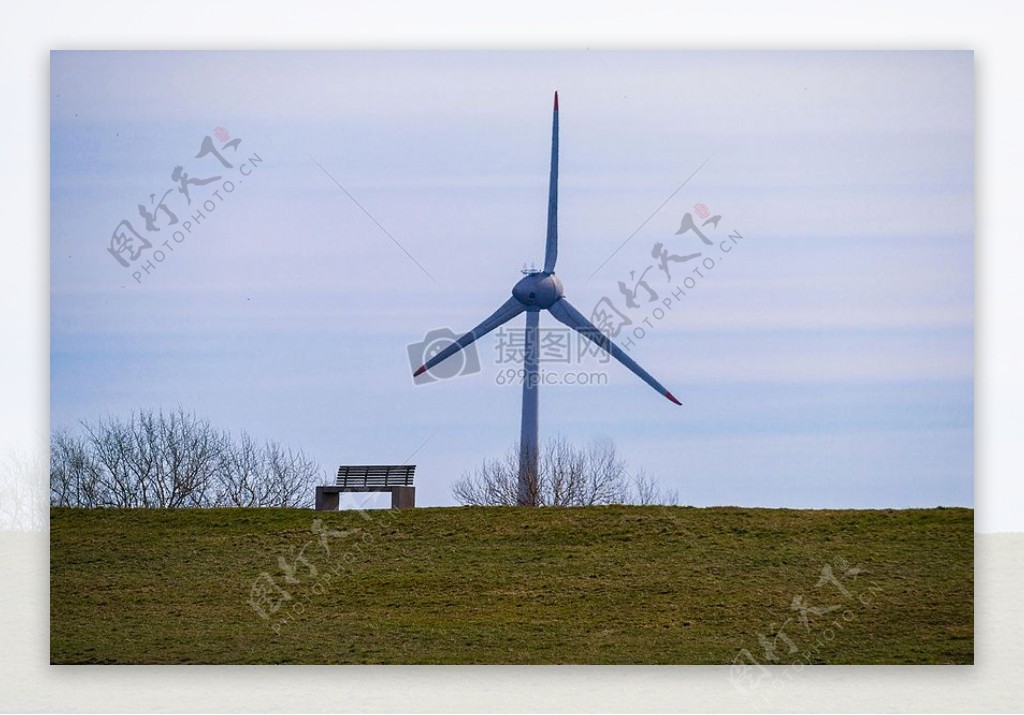 风力发电的风车