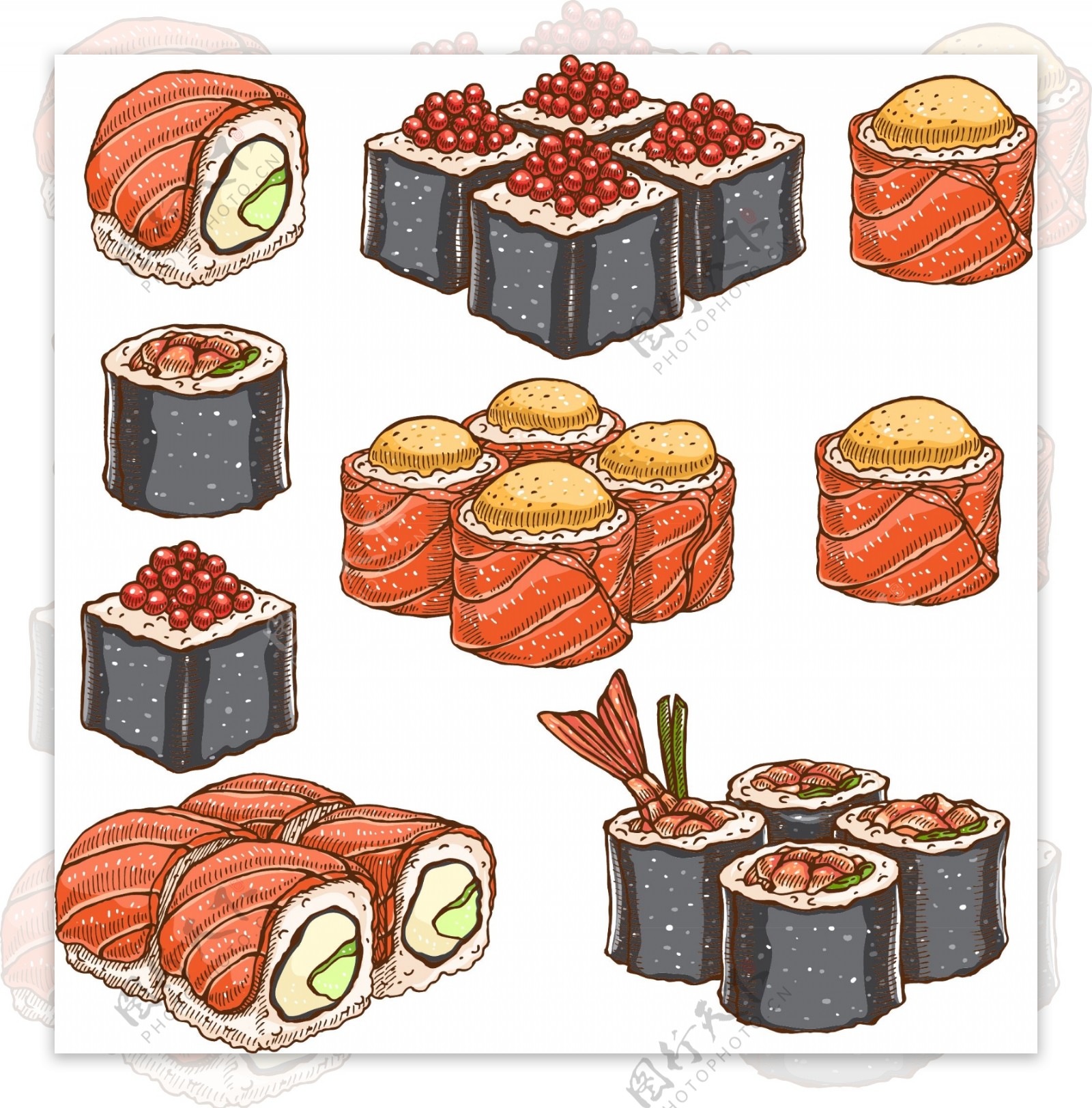 寿司套餐素材图片下载-素材编号03208164-素材天下图库