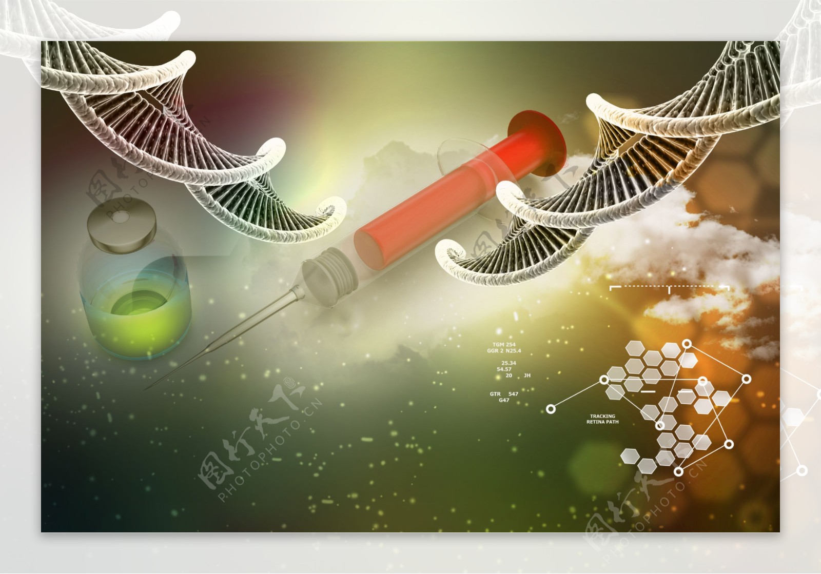 DNA结构与医疗器材图片