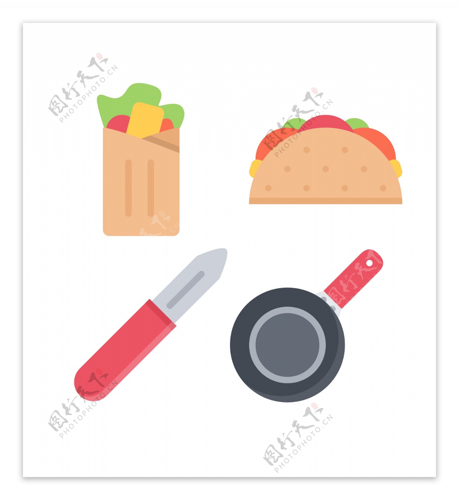 餐厅用品icon图标素材