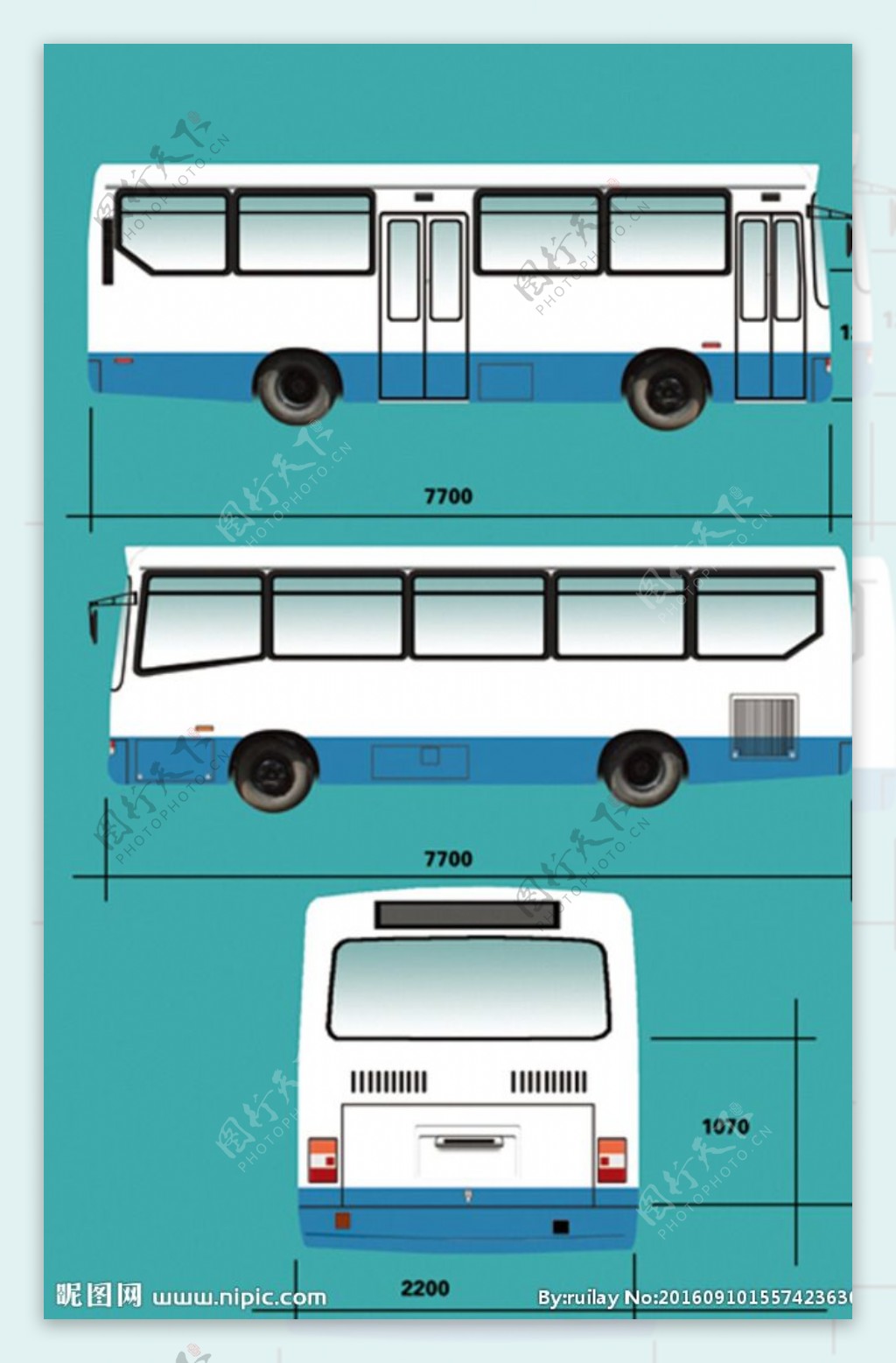 公交车模板