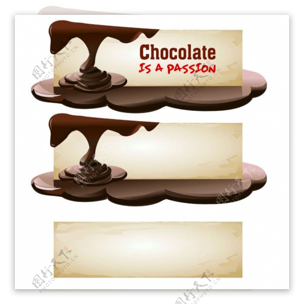 巧克力横幅背景图片
