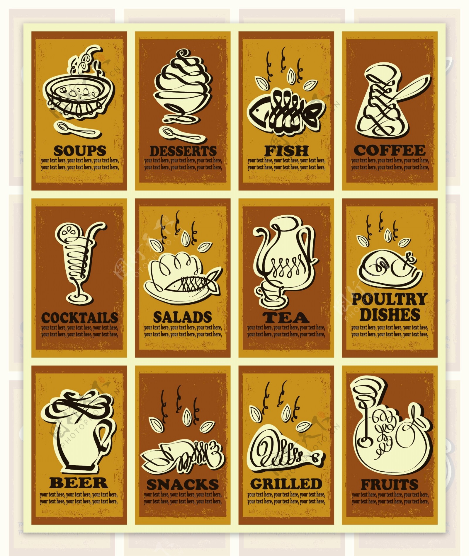 创意食物海报图片