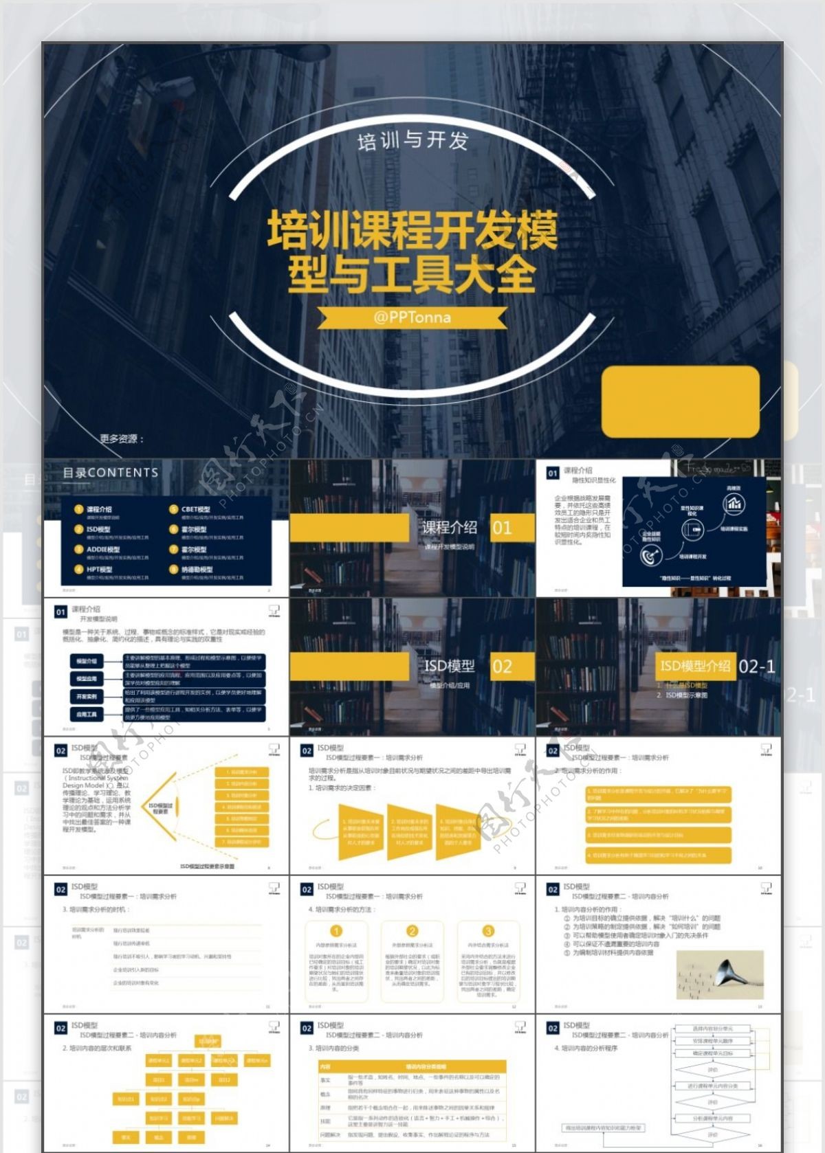 扁平化商务课件ppt模板动画