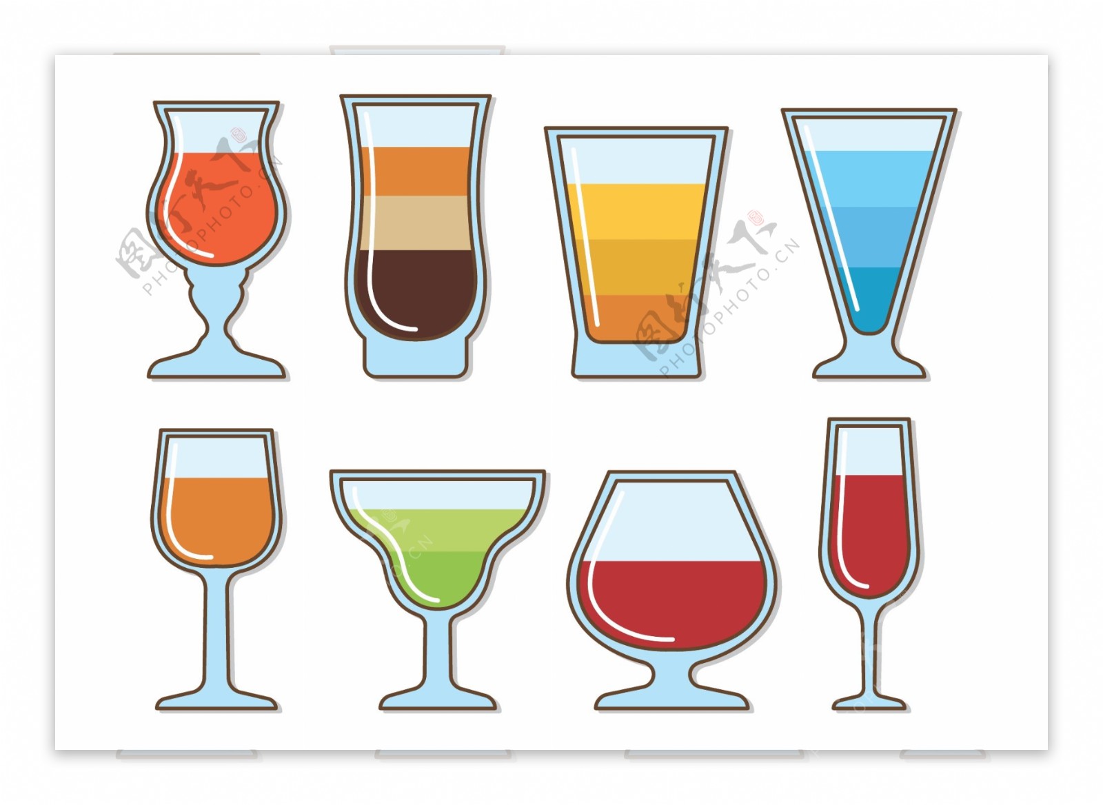 玻璃杯子图标