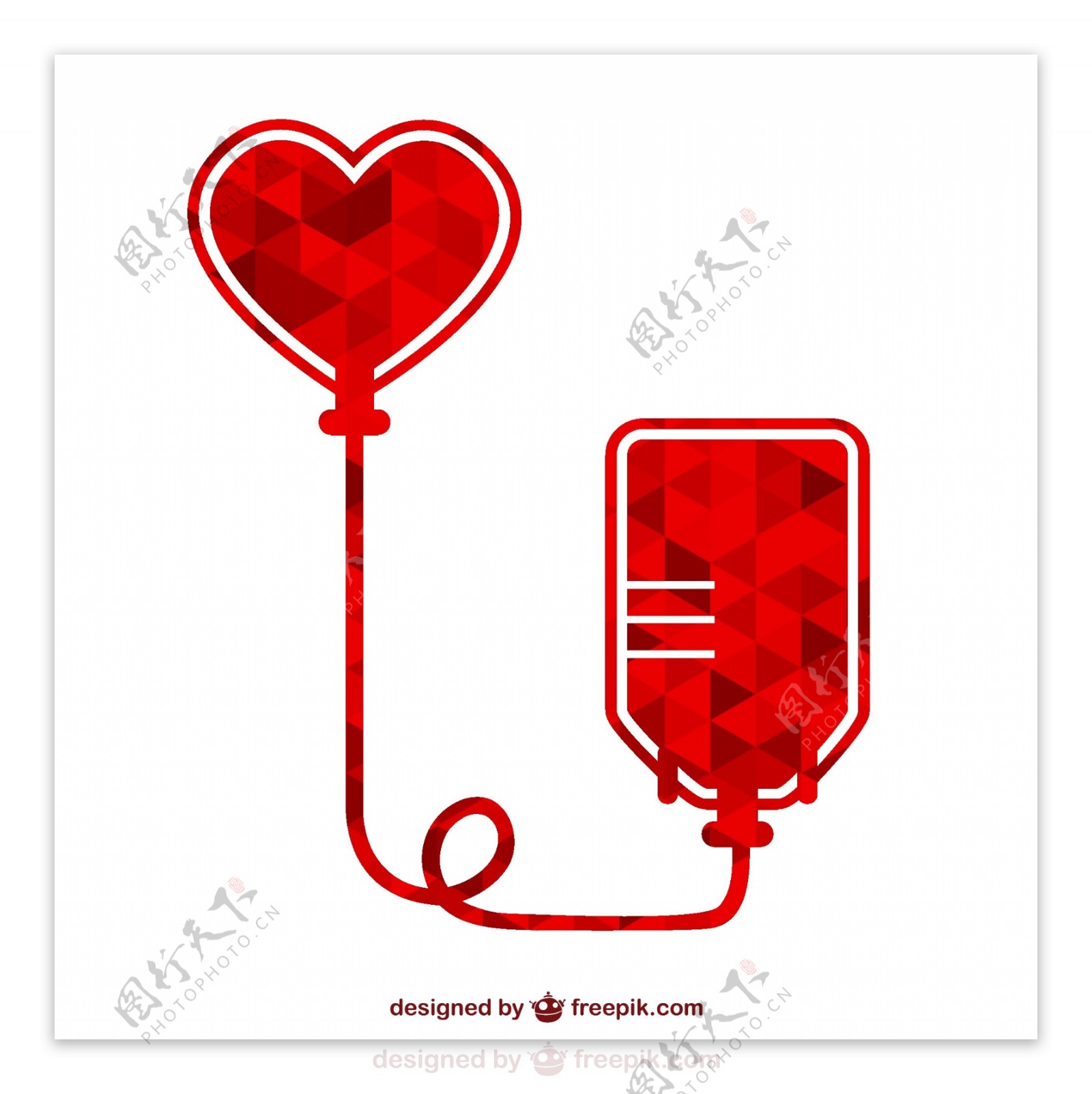 创意献血标识图片