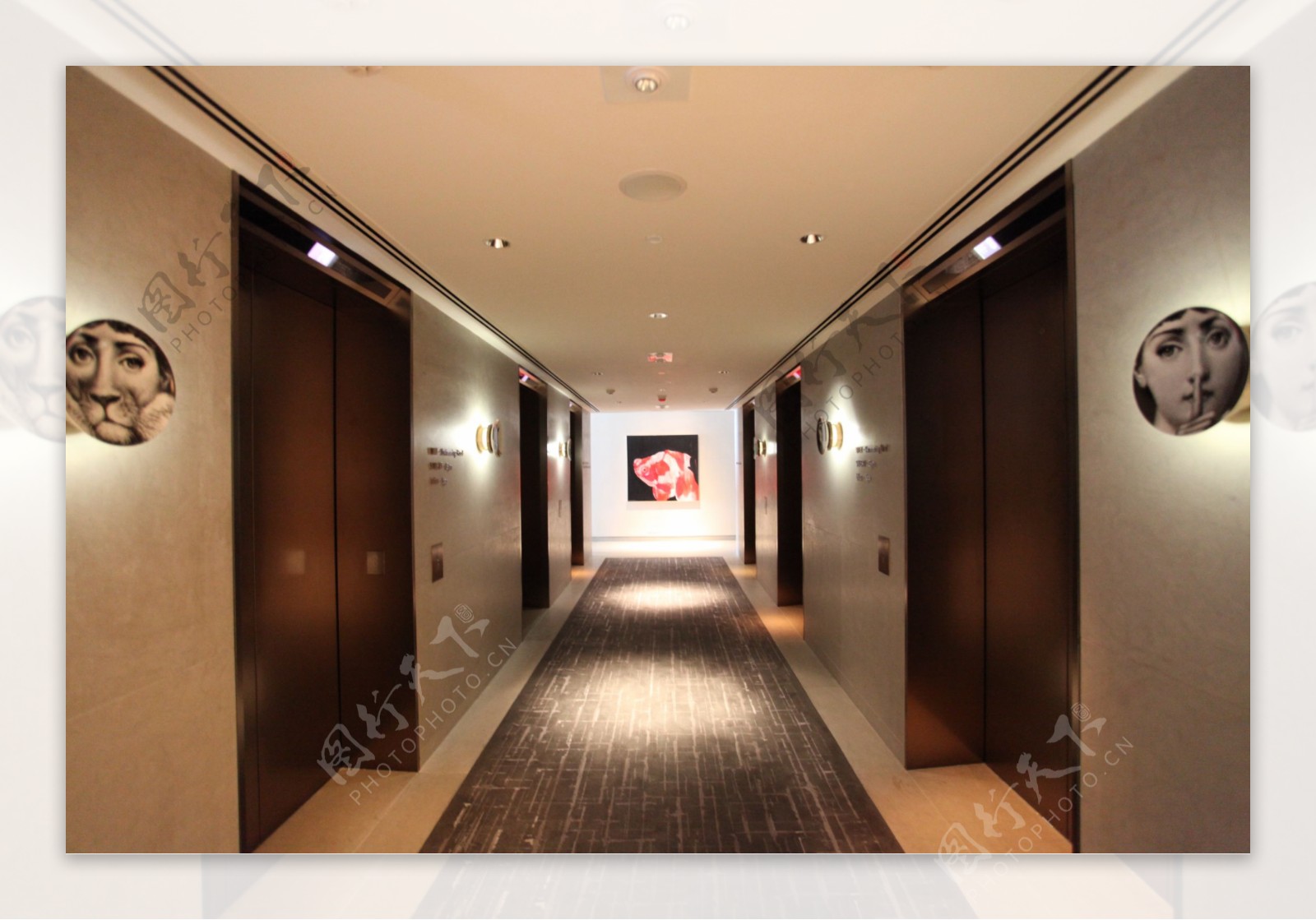 香港W酒店走廊装修效果图图片