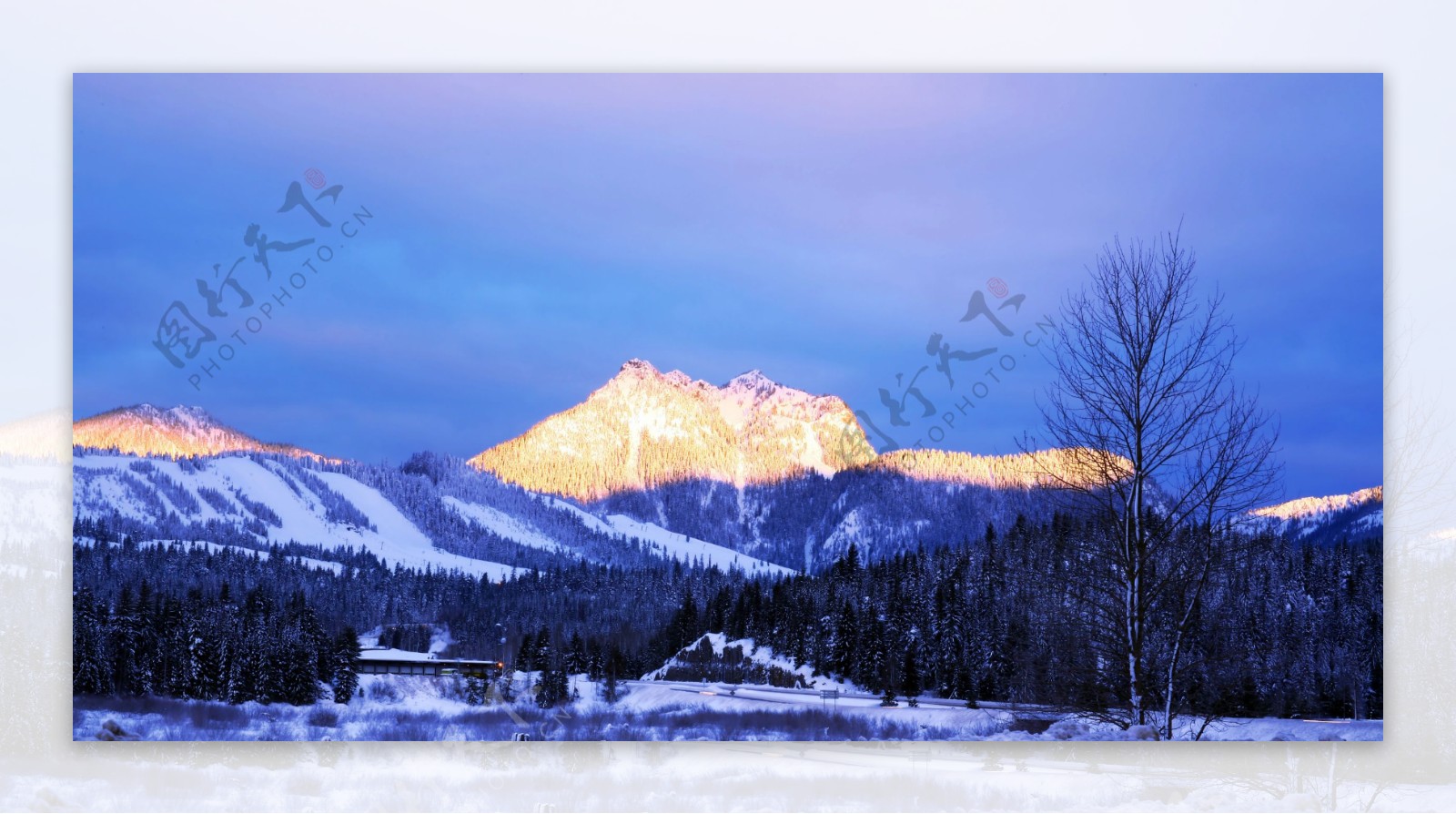 美丽雪山风景图片