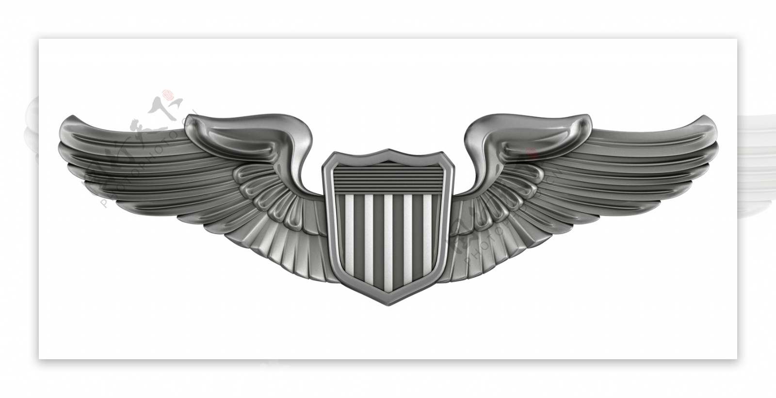 翅膀盾牌徽章