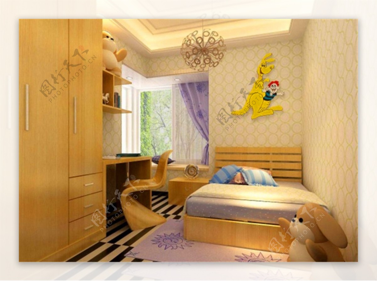 3D儿童卧室模型设计