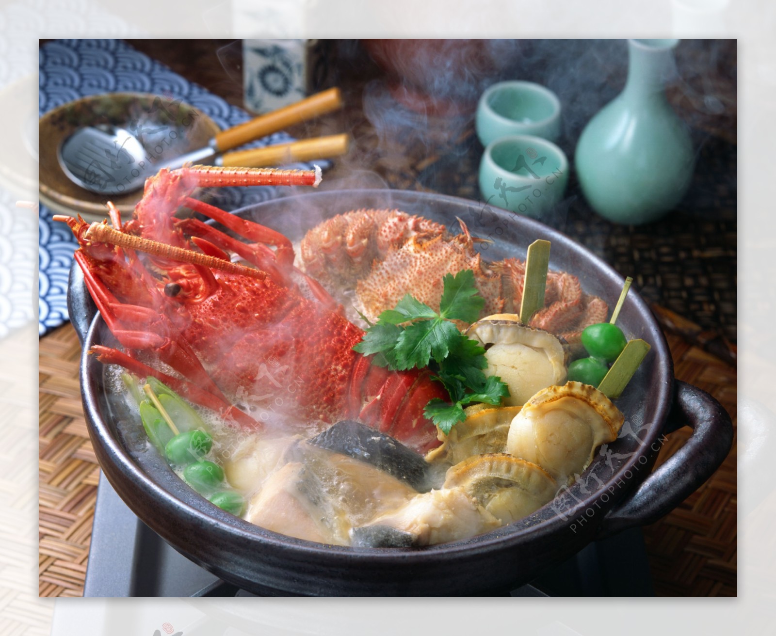 美味海鲜火锅图片
