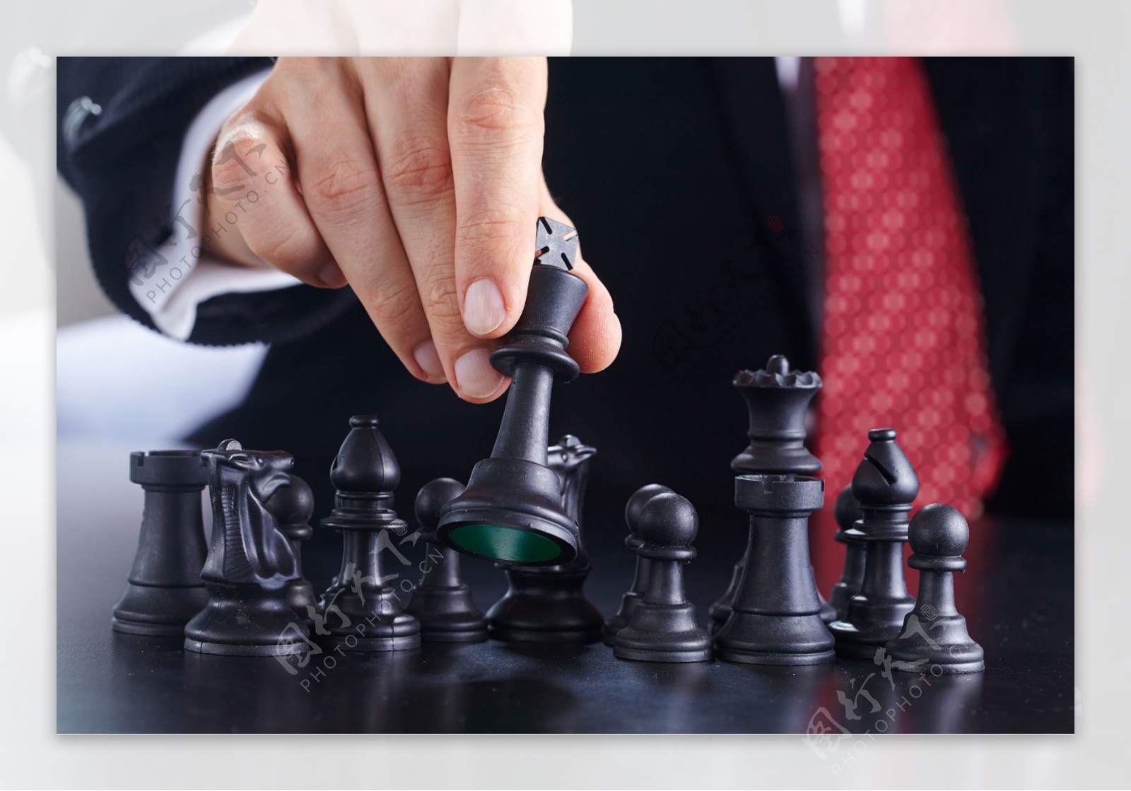 国际象棋与商务男人图片