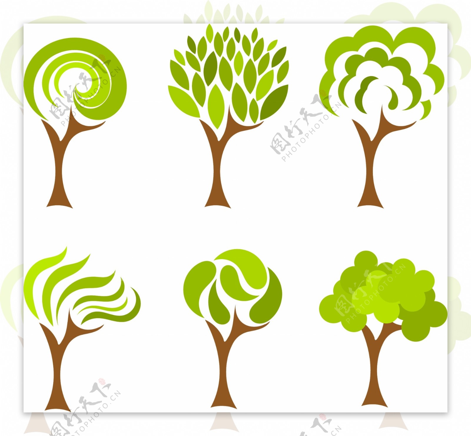 创意绿色树木