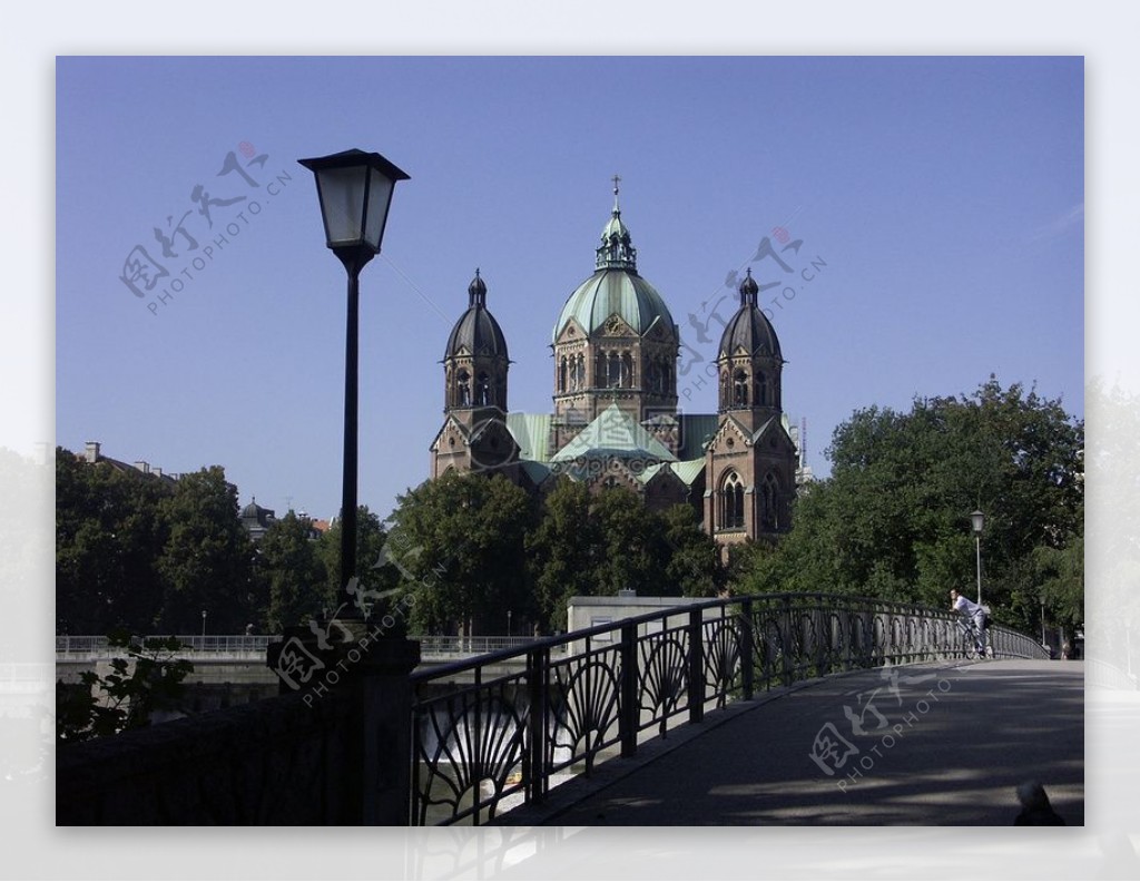 教会慕尼黑Hl玛丽安电缆桥架教堂尖顶建设城市