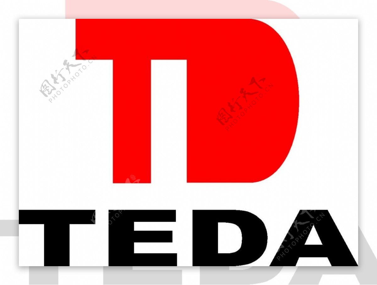 TEDA英文logo素材矢量图设计