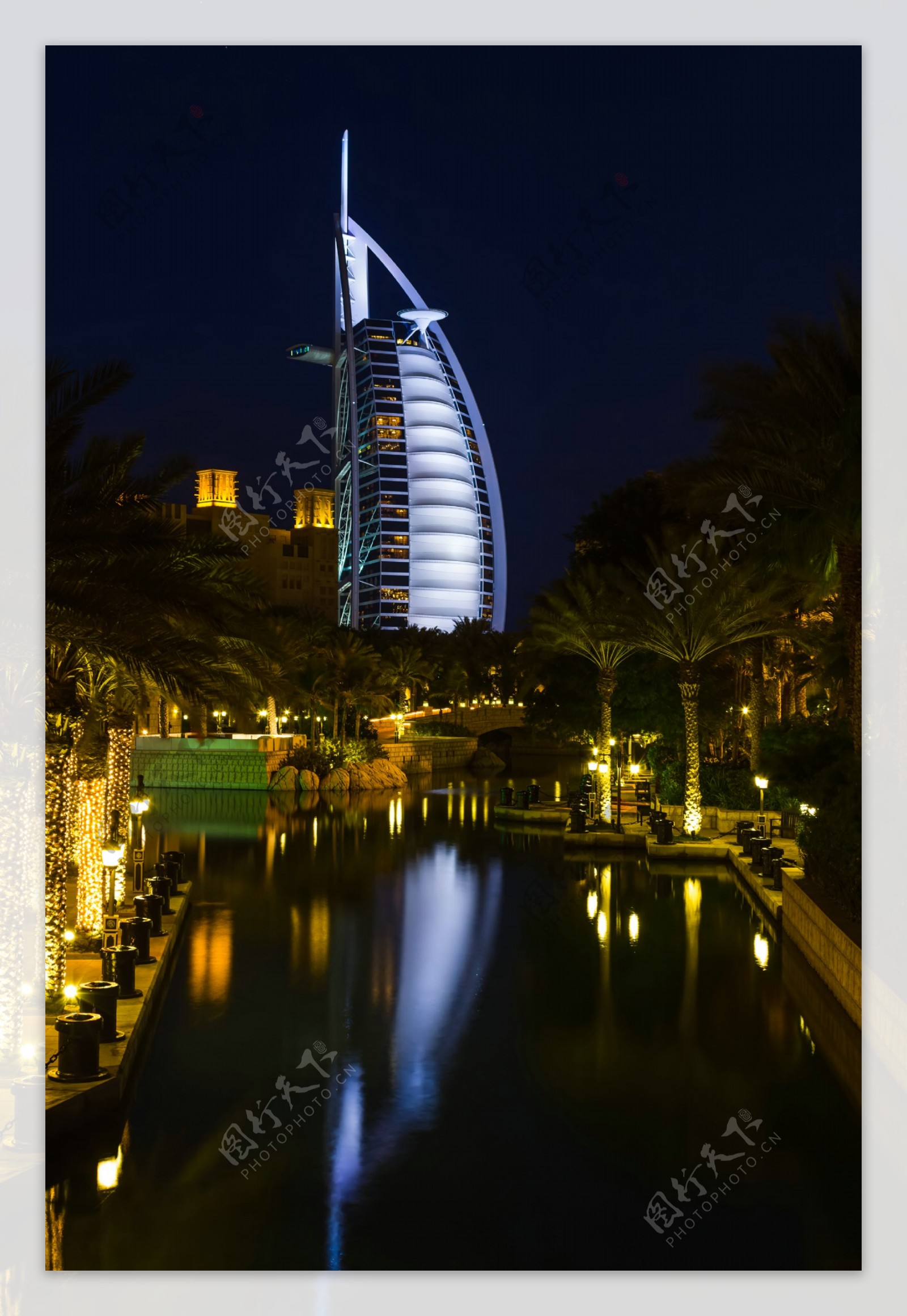 迪拜帆船酒店风景图片