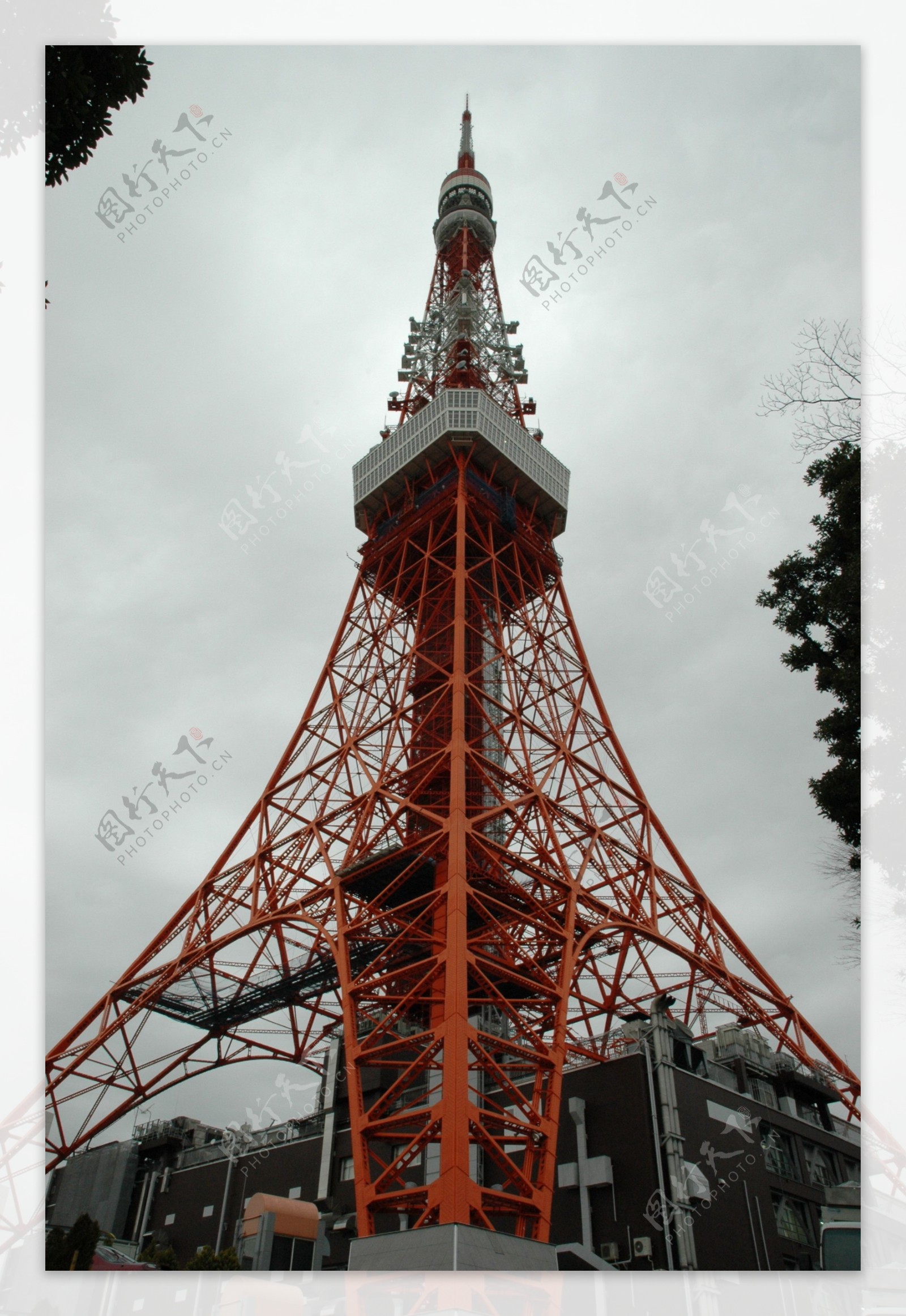 唯美东京铁塔风景图片