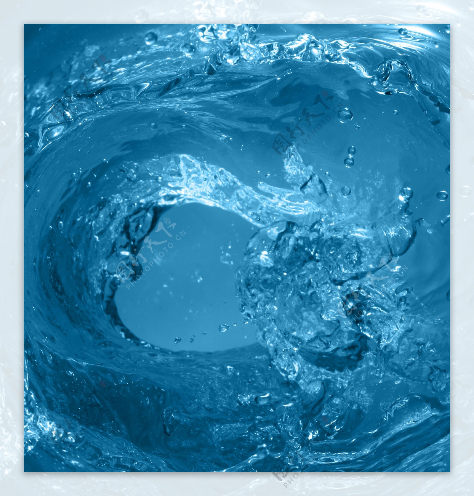 蓝色水流背景图片