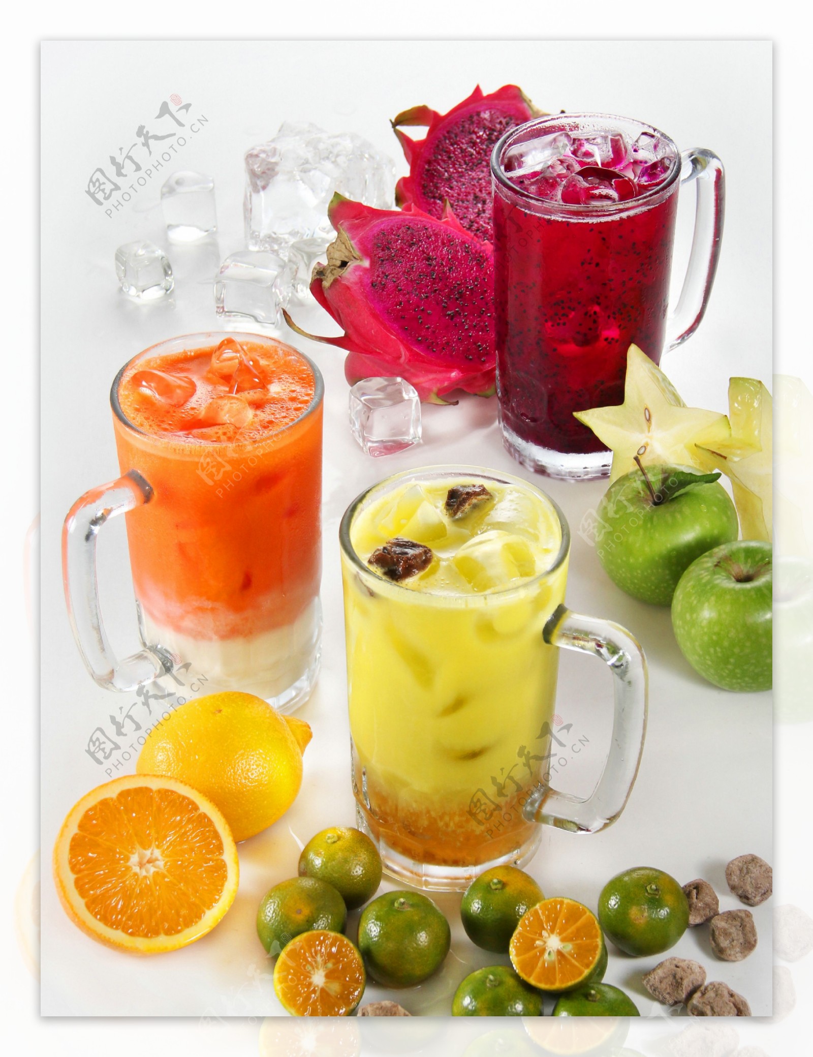 水果果汁摄影图片