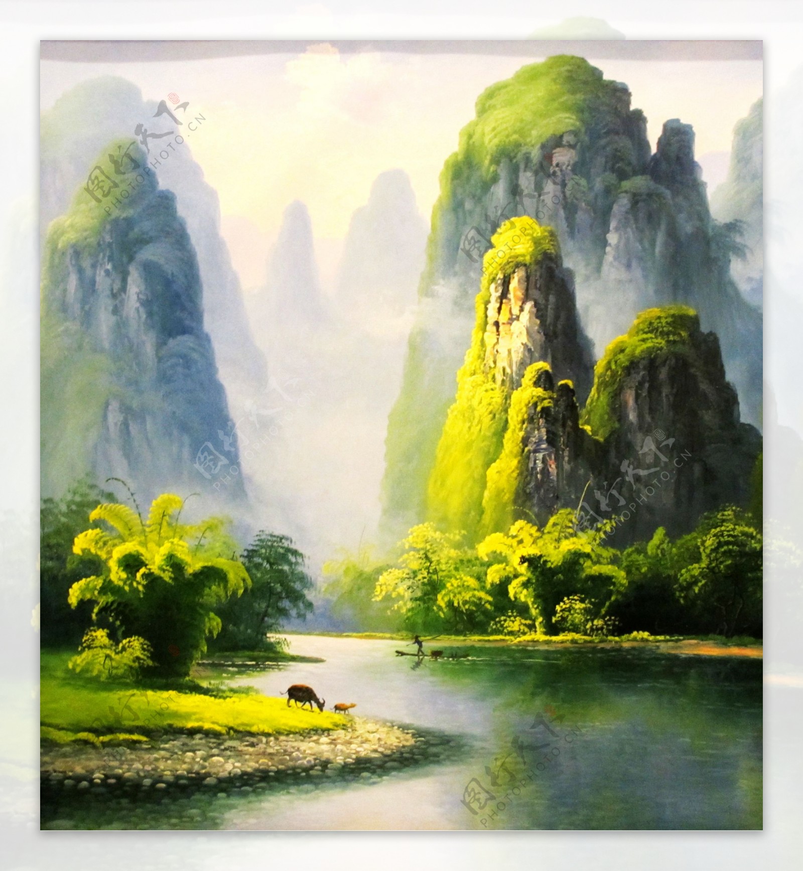 山水风景画图片