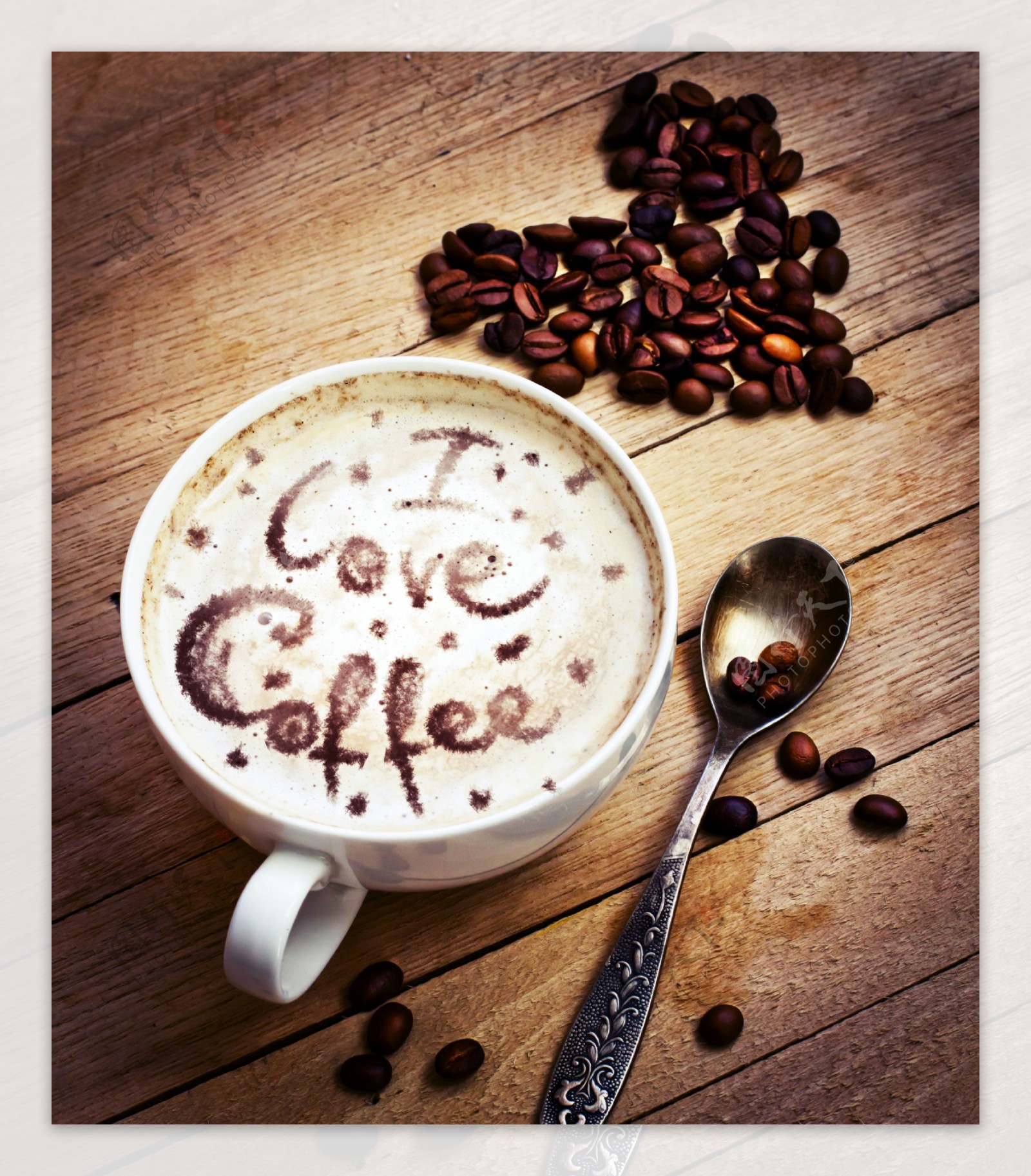 咖啡与咖啡豆主题图片