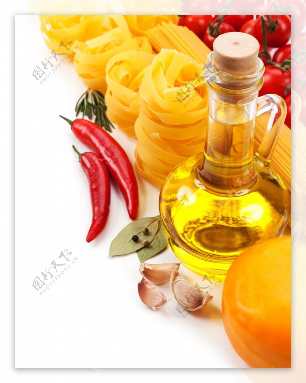食品配料与橄榄油图片