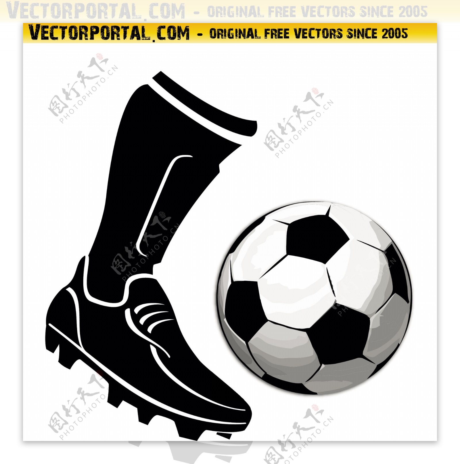 足球靴向量图标标志矢量