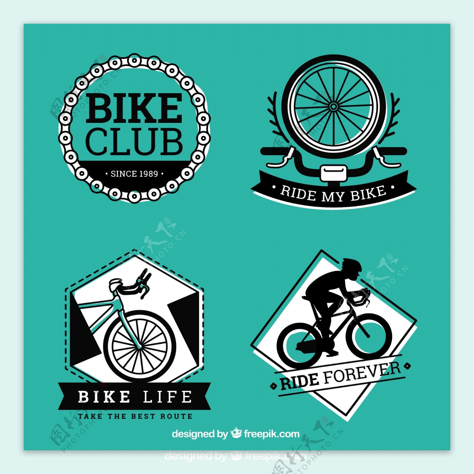 自行车徽章设计