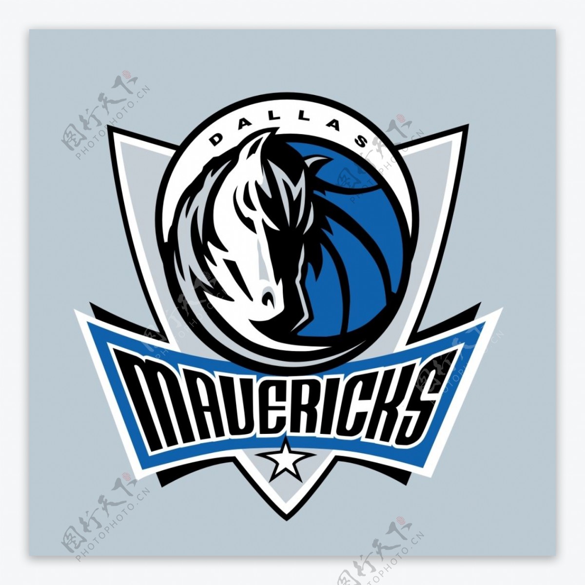 美国NBA小牛队标志logo