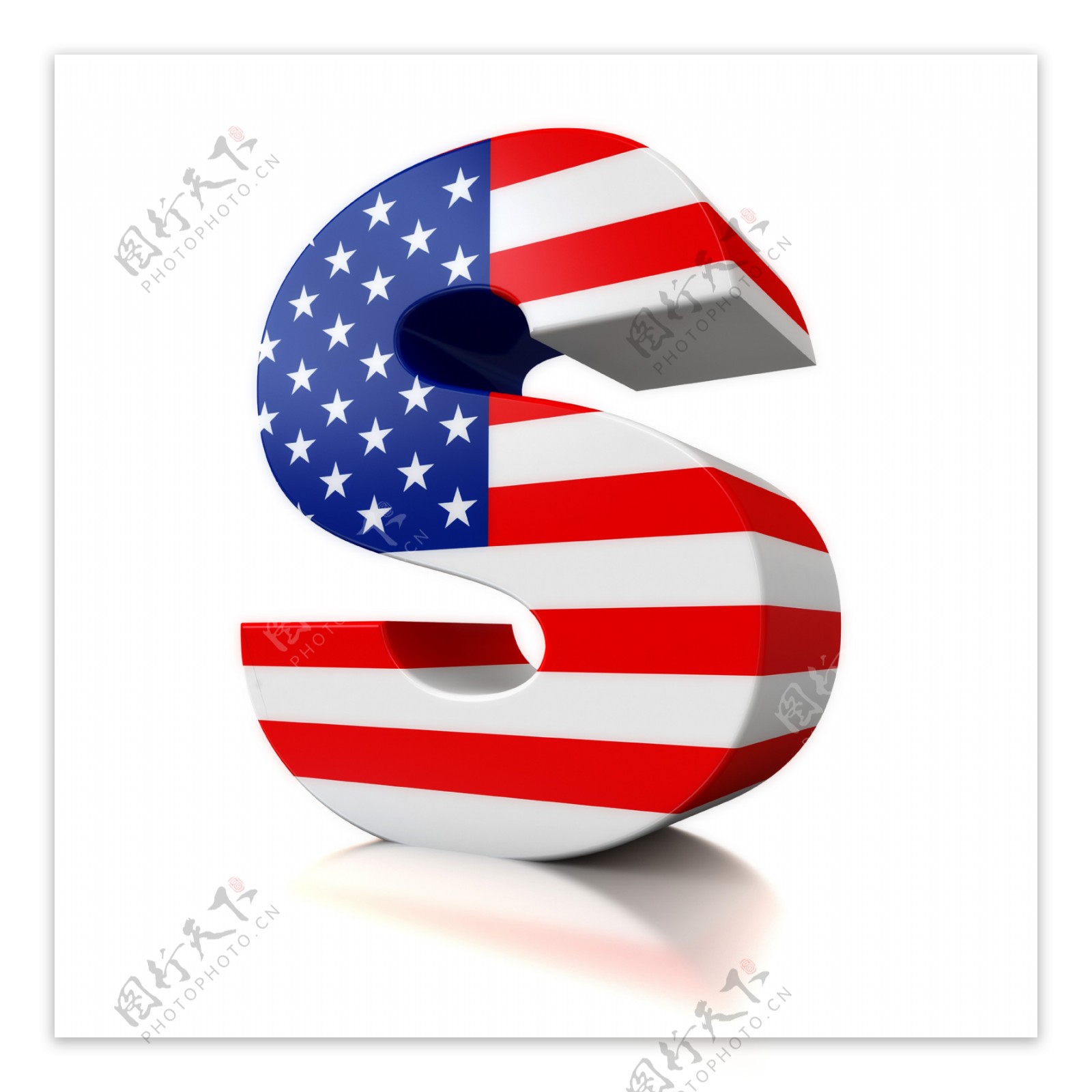 美国国旗字母S
