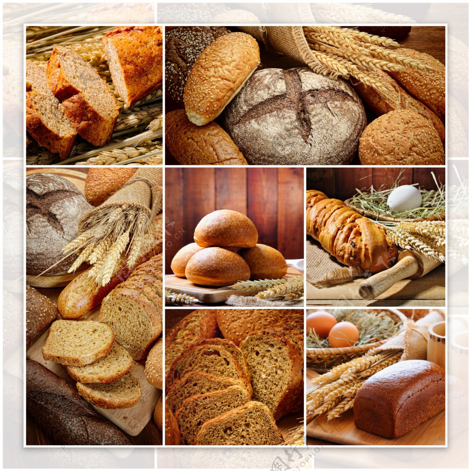 各种面包美食图片