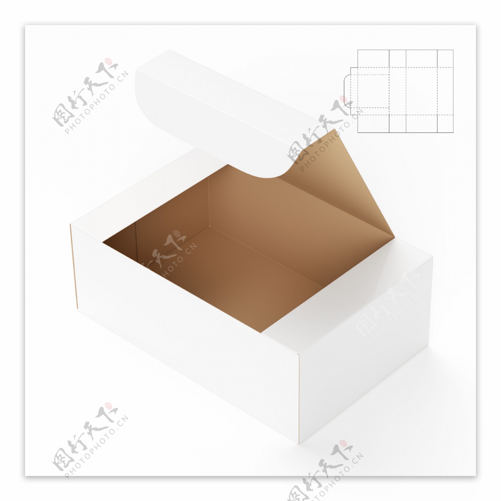 空白盒子与平面展开图