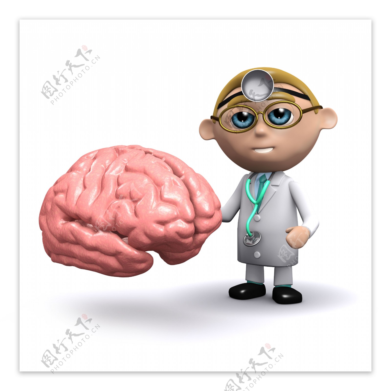 医生和大脑图片