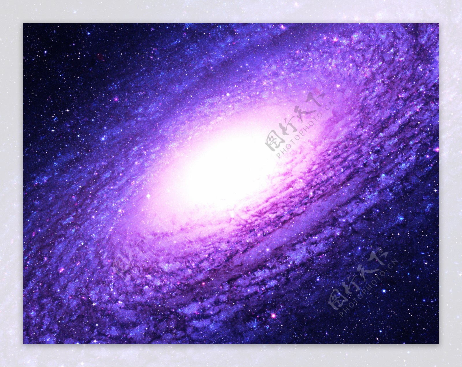 闪亮星空银河系图片