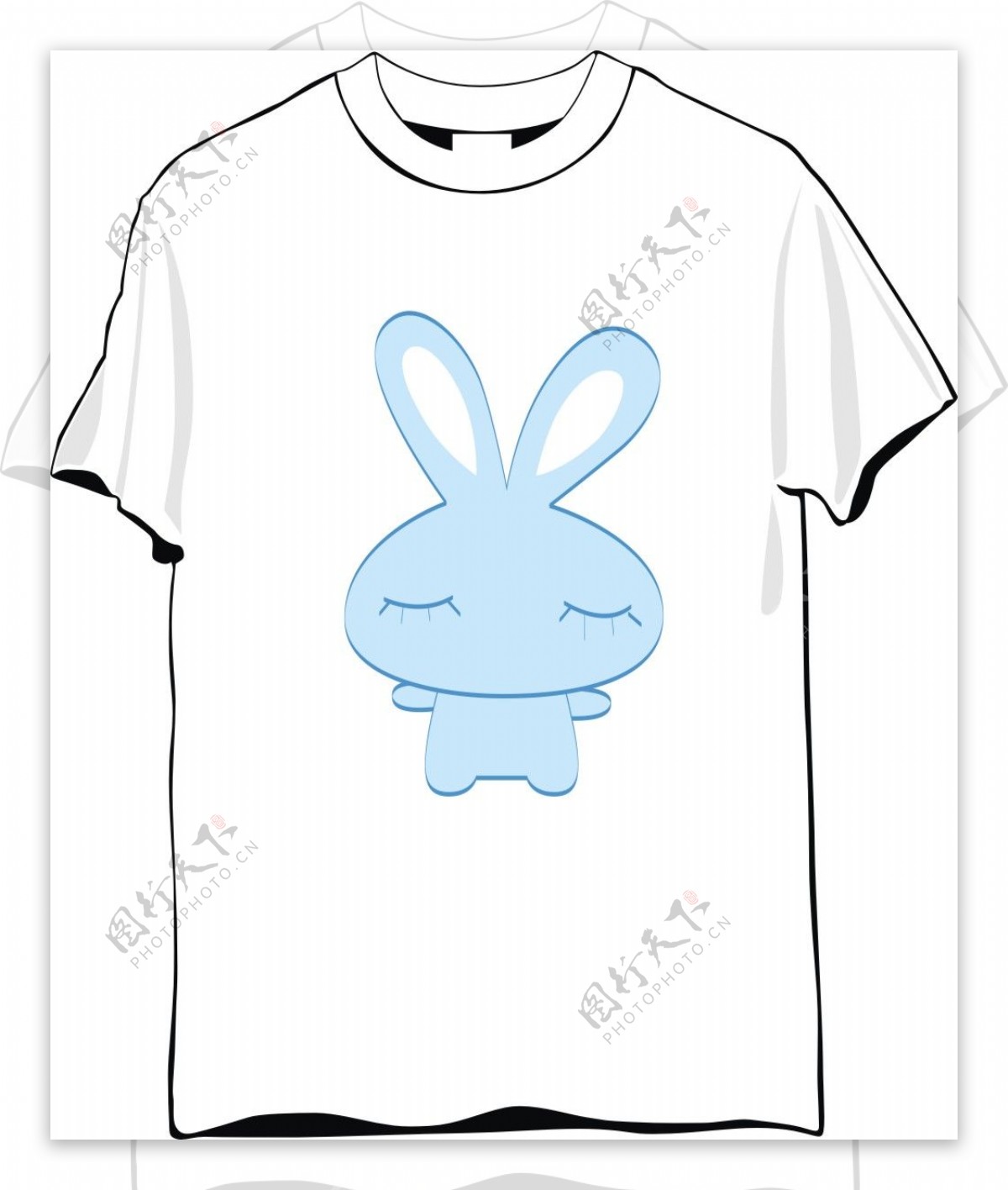 兔子T恤素材