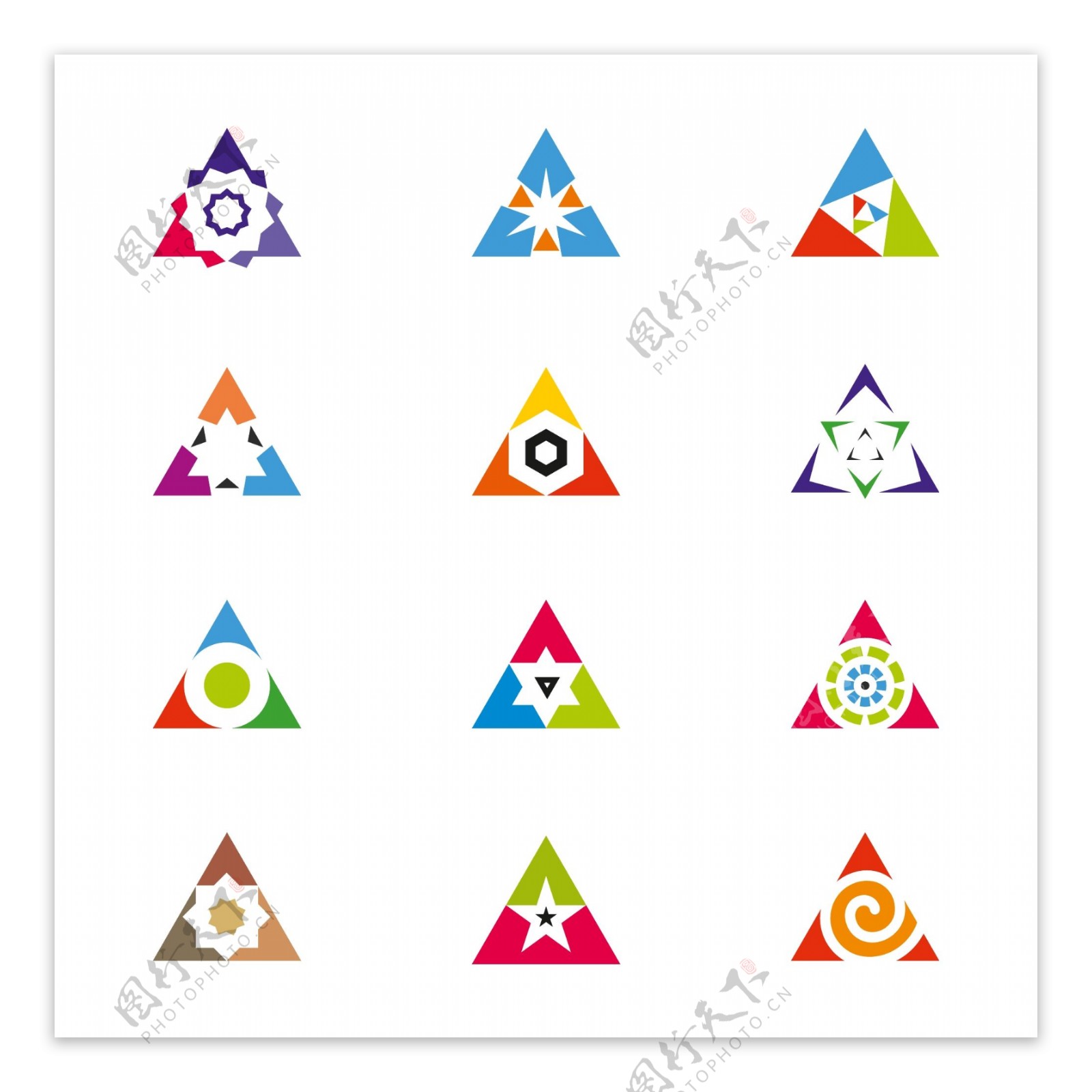 三角形标志设计图