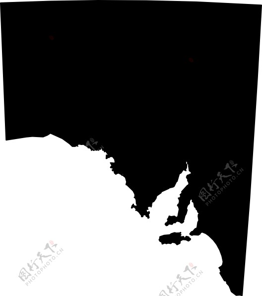 澳大利亚地图剪贴画15