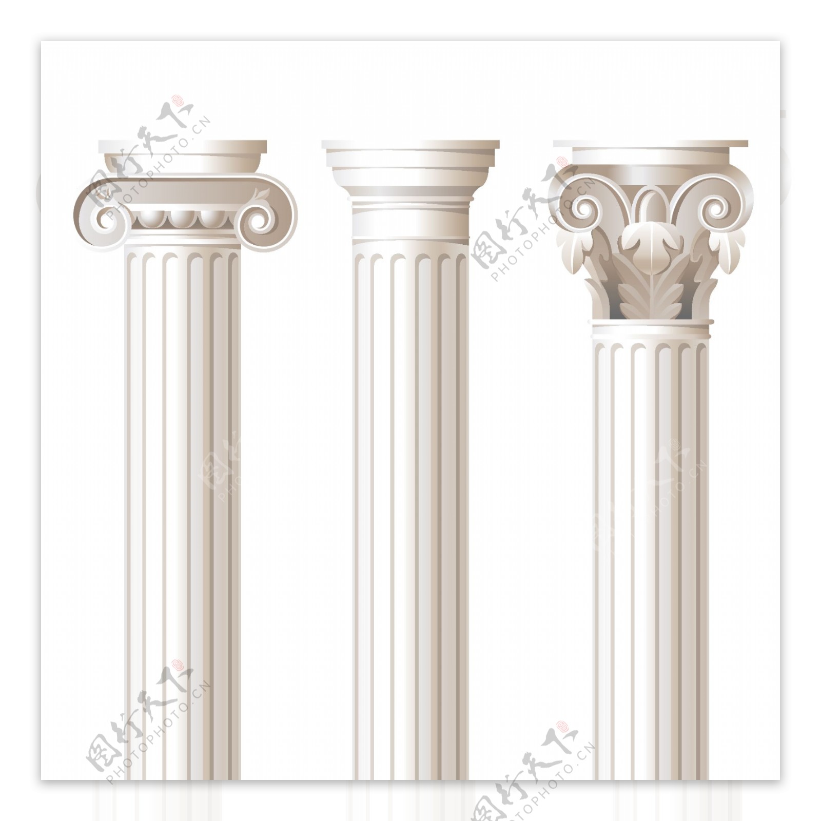 漂亮优雅的罗马柱