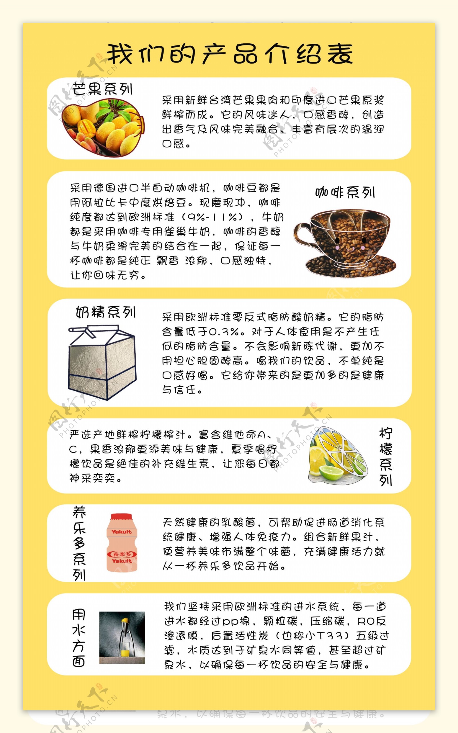 奶茶产品介绍