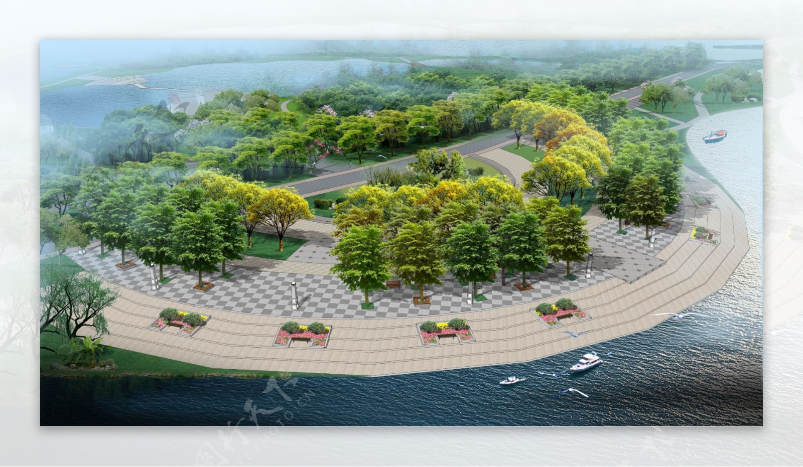 海边广场景观设计图片