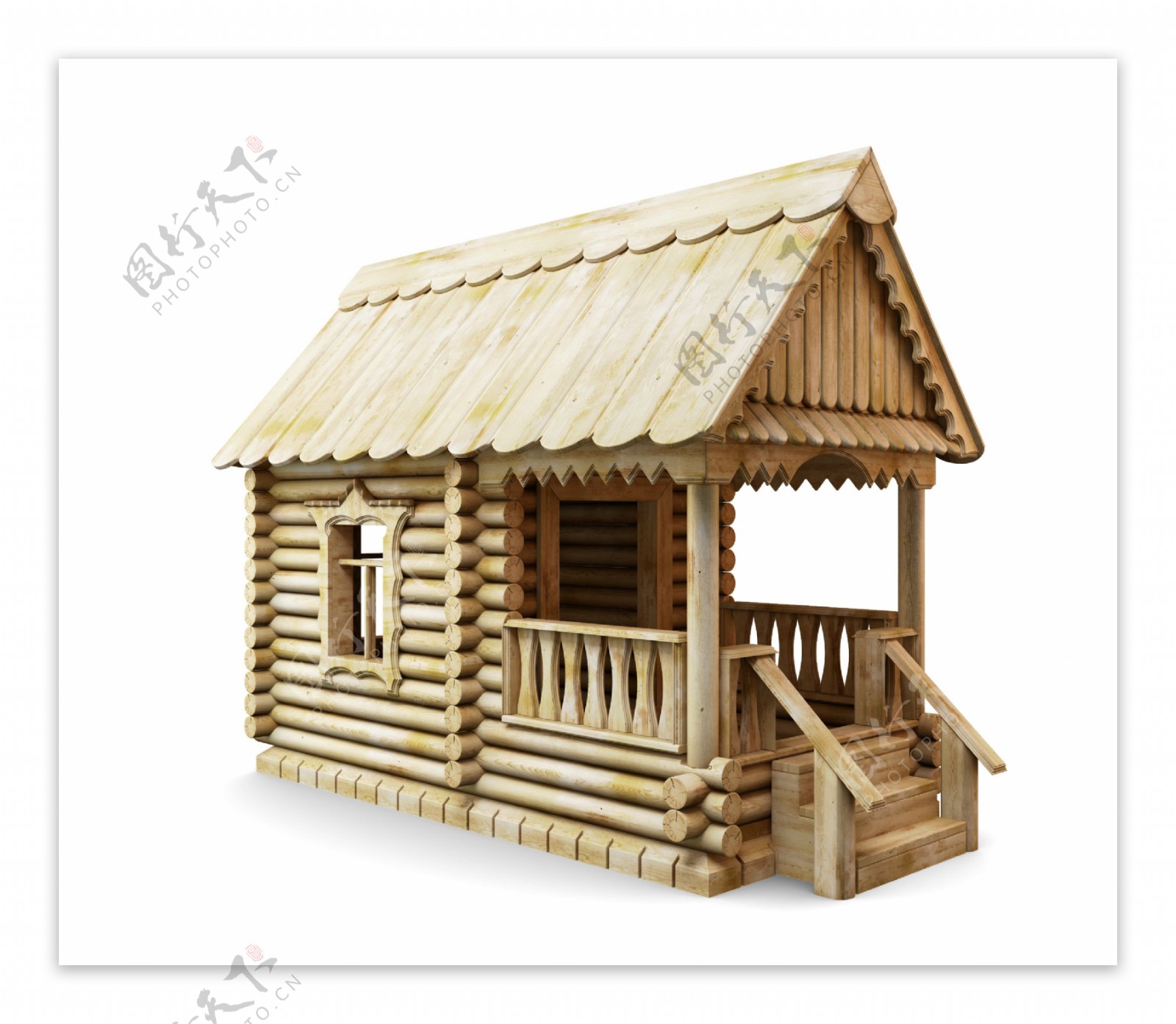 小木屋房子图片