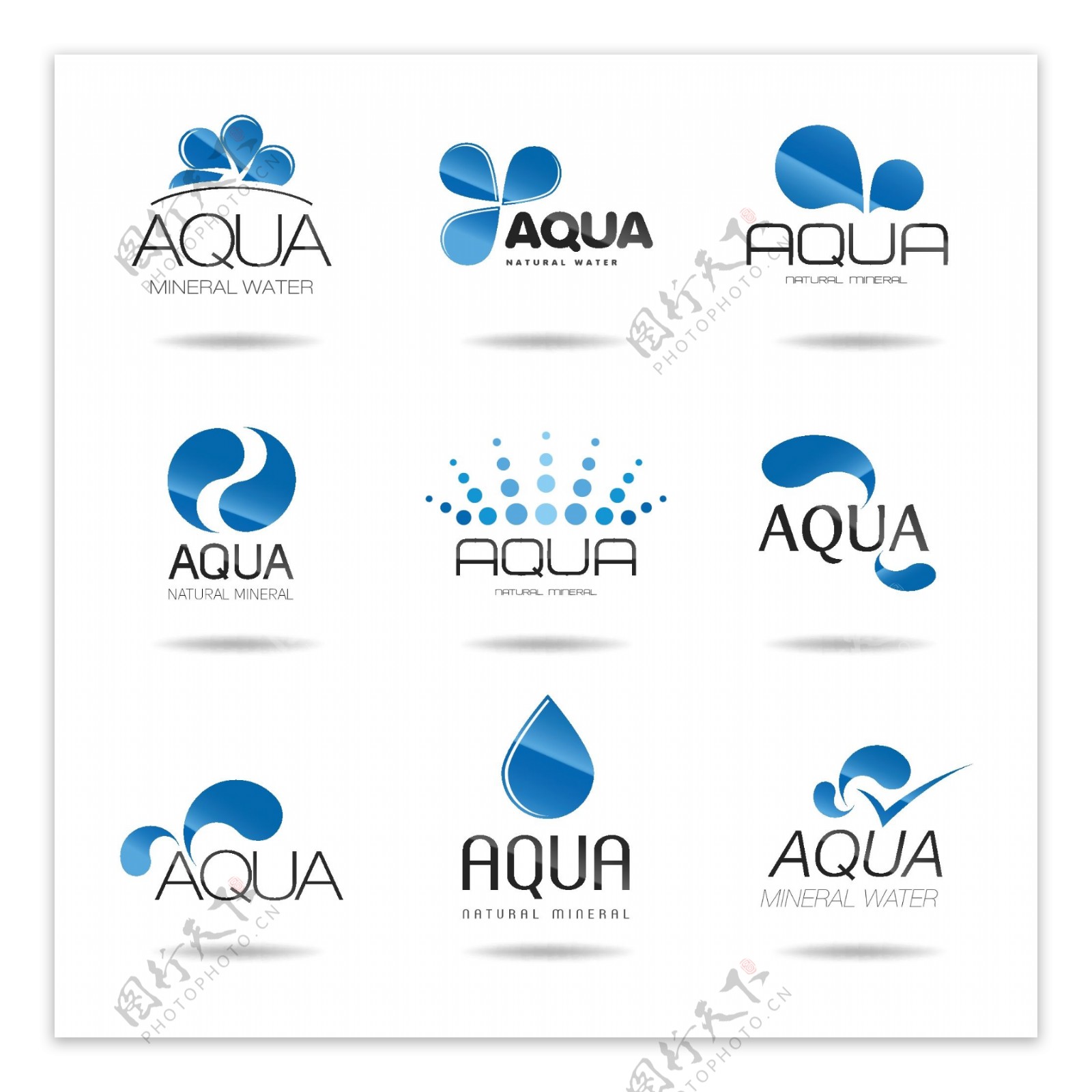 矢量水滴logo