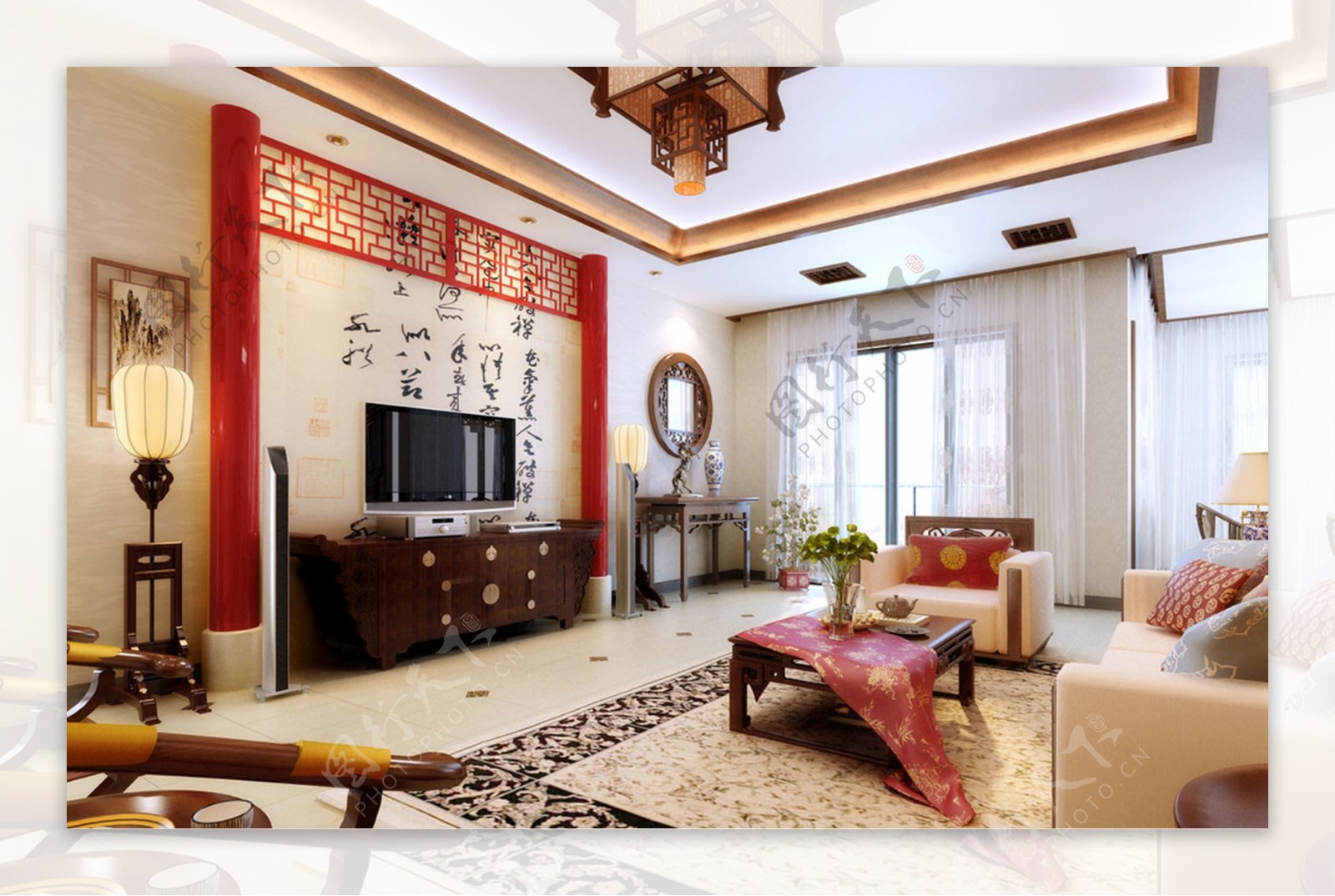 中式客厅设计